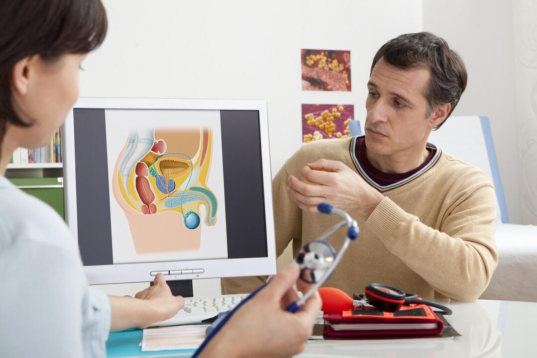 Aos primeiros sinais de prostatite, o homem deve consultar um urologista
